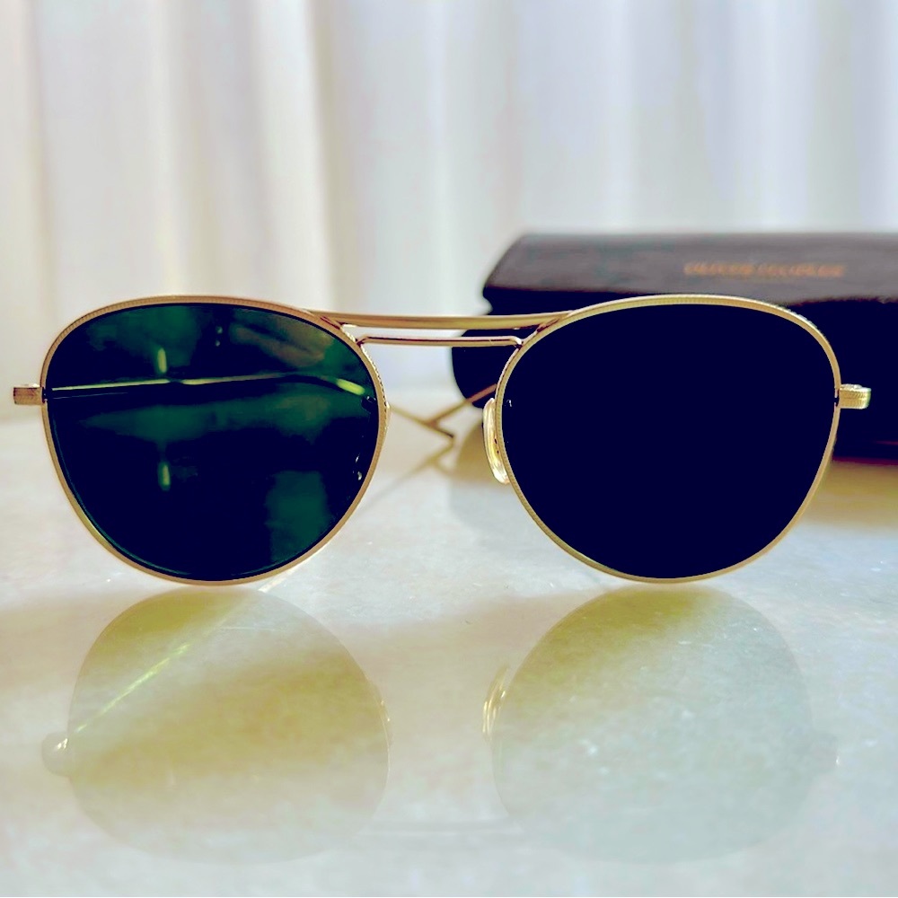 Oliver People’s Cade Aviators Unisex Sunglasses. Perfect Condition.